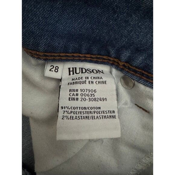 Hudson Jeans Light‎ Blue Cat Midrise Skinny Denim Stretch Step Hem Women's 28 - Picture 6 of 9